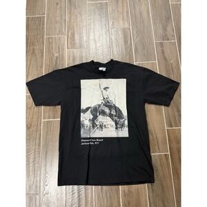 Diamond Cross Ranch Shirt Mens L Jackson Hole Wyoming Western Cowboy Horse